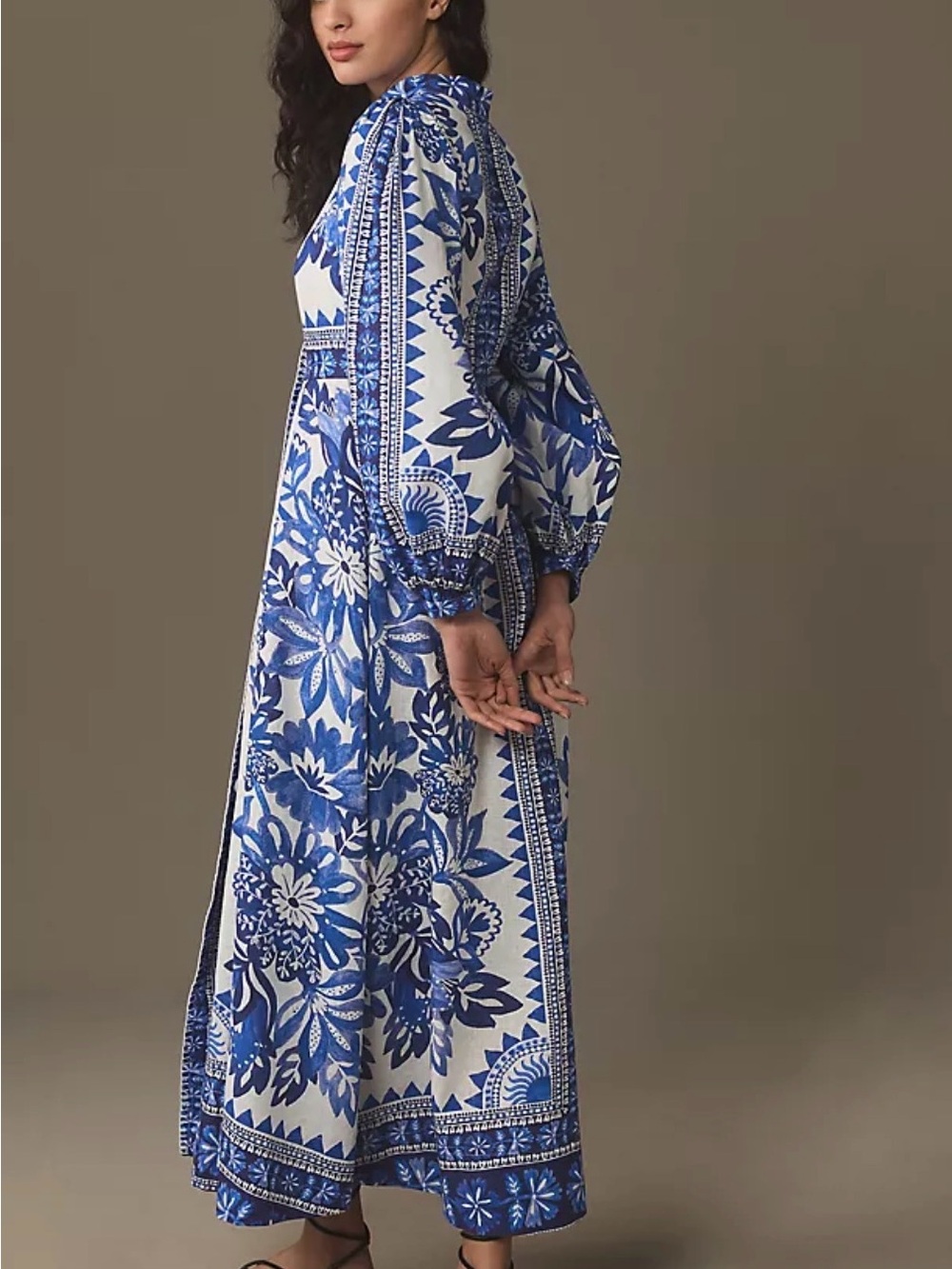 Farm Rio tapestry linen dress - Picture 2 of 6
